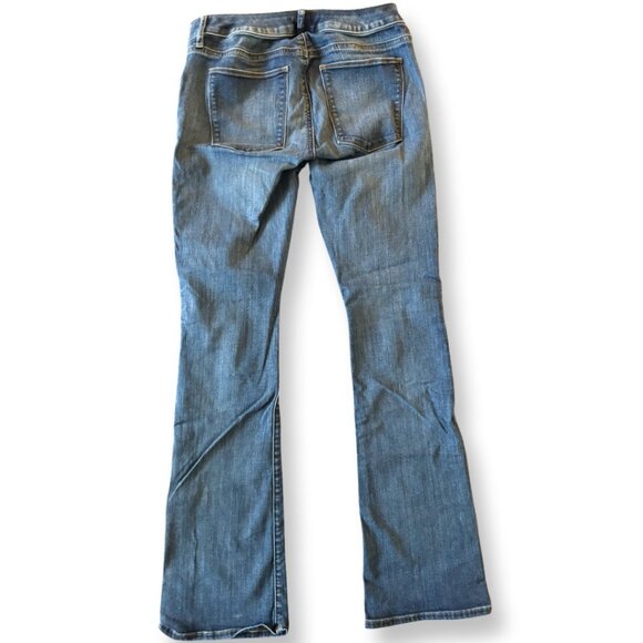 GAP Maternity Baby Boot Side Panel Jeans Medium Indigo Blue Denim Size 4 - Picture 3 of 12